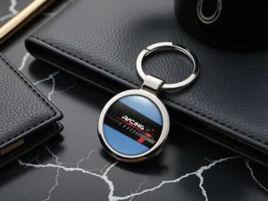 Personalised Car Keyring Alloy Sturdy Style